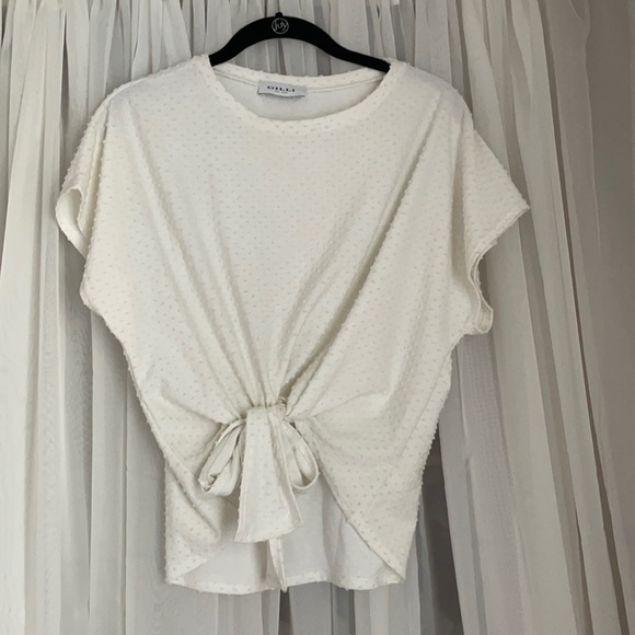 Gilli White Tie Top - Picture 1 of 7